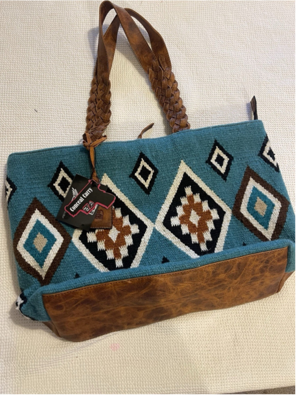 Angel Ranch Western Festival Conceal Carry Large Shoulder Bag NWT - Picture 2 of 7